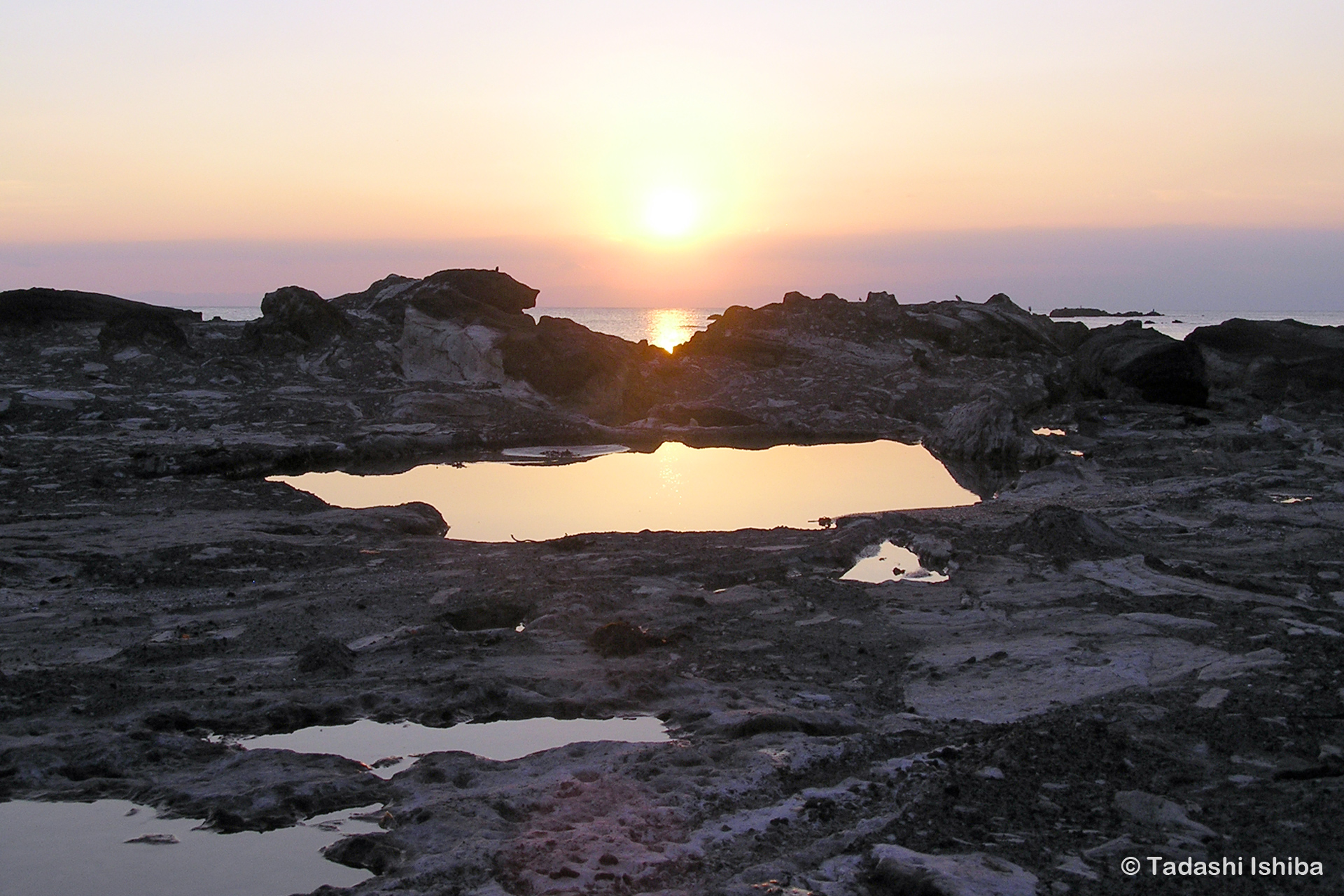 三浦半島の夕日