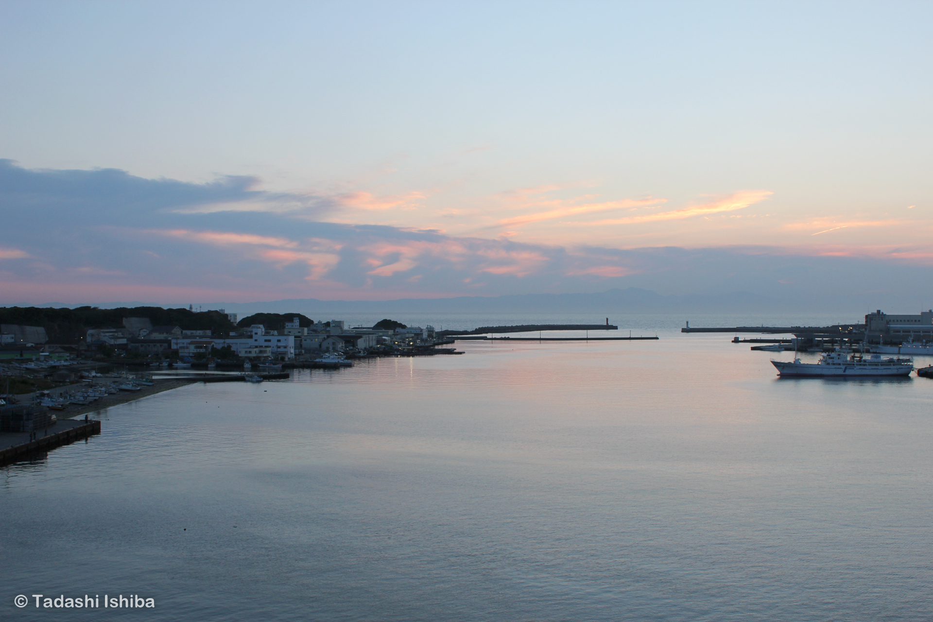 城ケ島大橋の夕暮れ