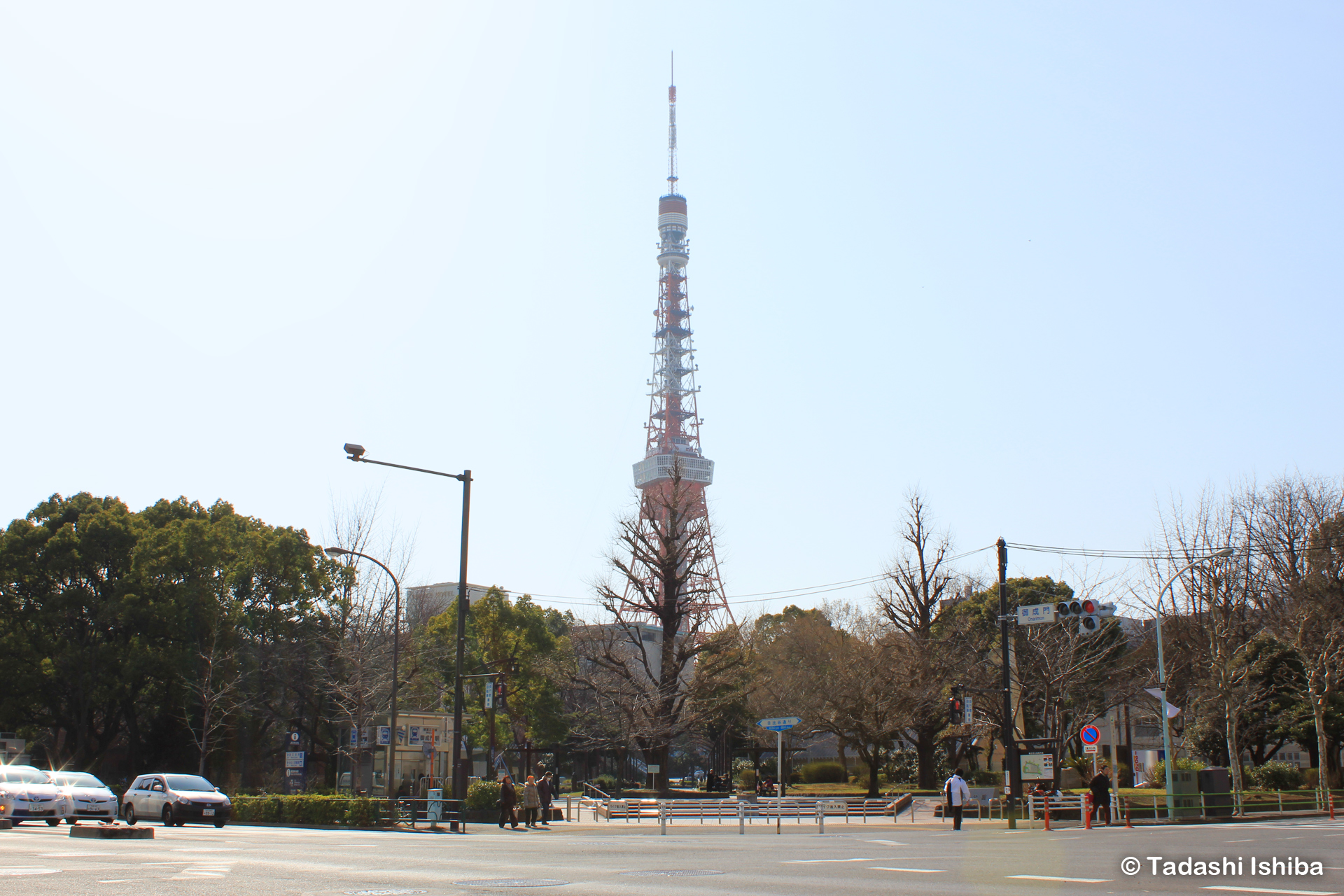 芝公園から見た東京タワー