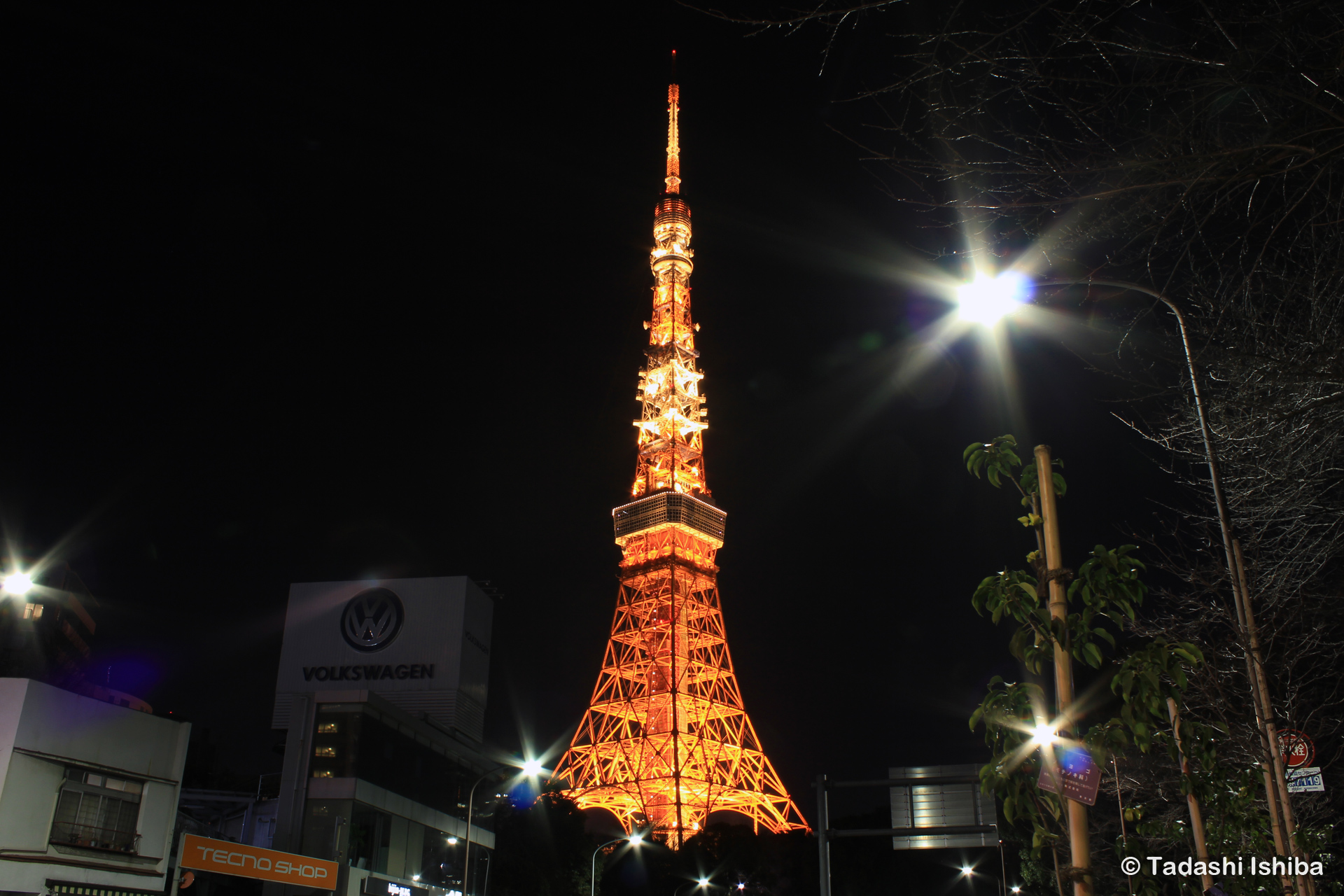 夜の東京タワー