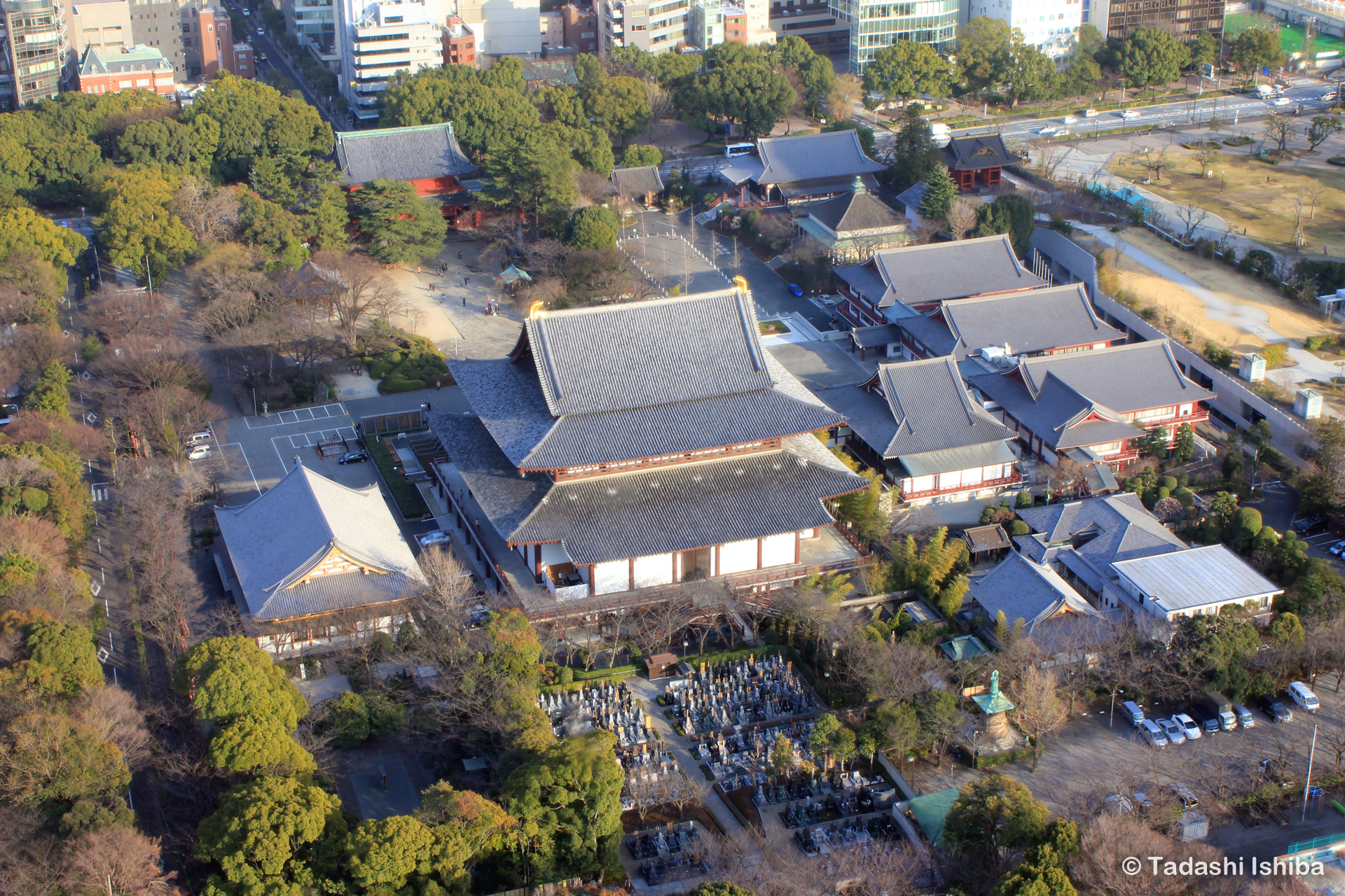 東京タワーからの増上寺