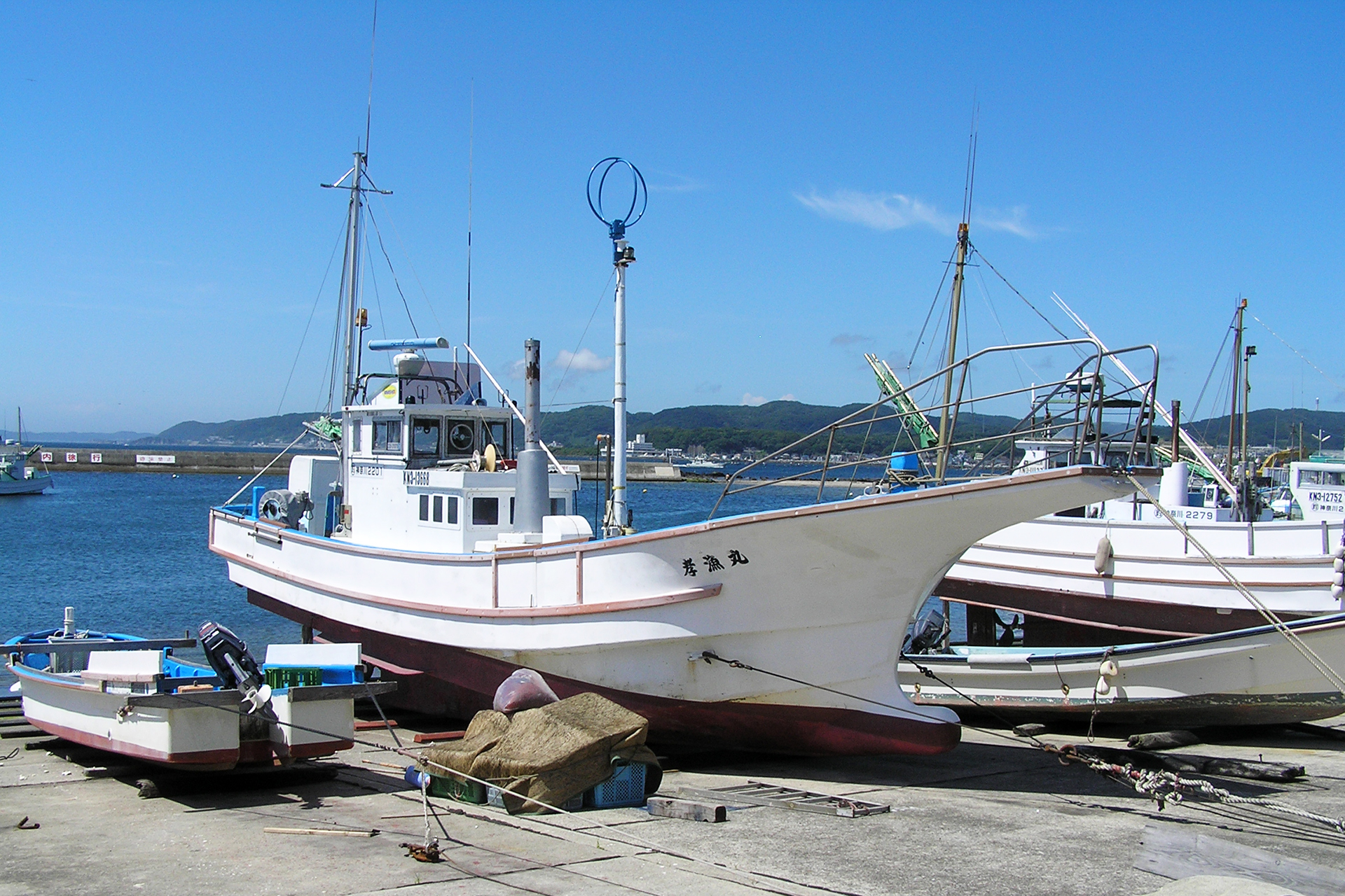 小和田湾の漁港