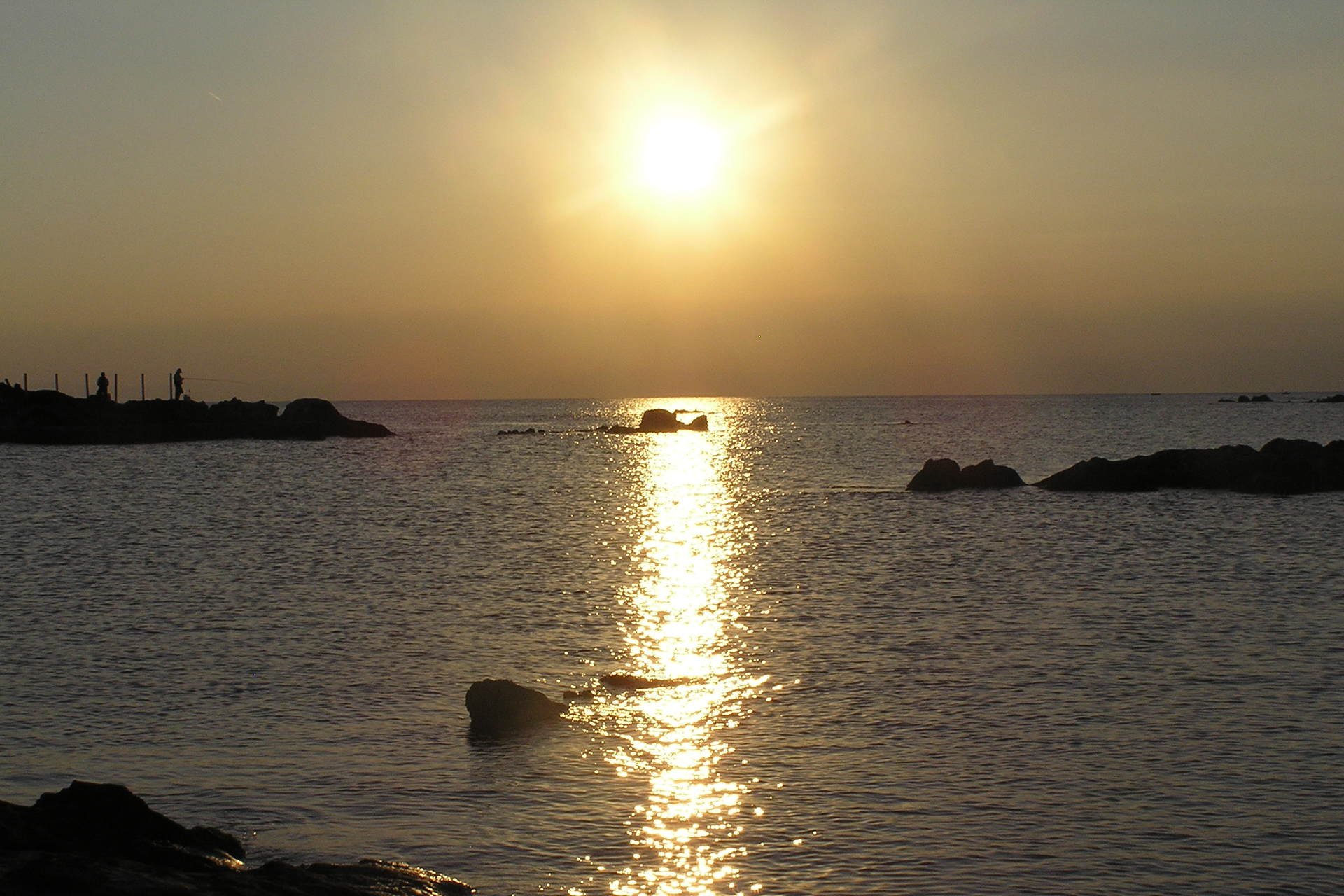 油壷の夕日