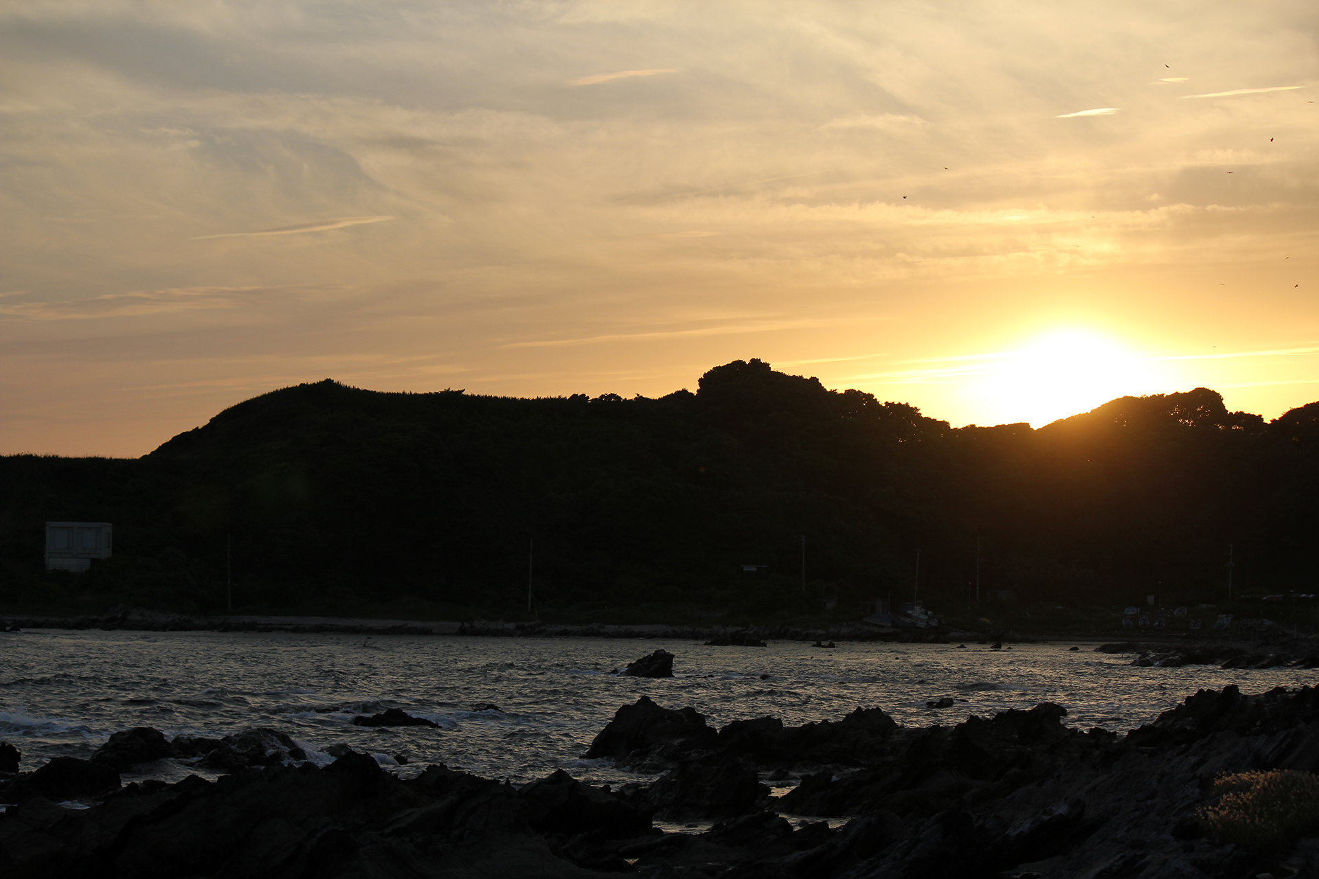 剣崎の夕日